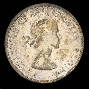 Canada, Elizabeth II, 1 dollar : 1956