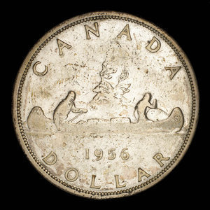 Canada, Elizabeth II, 1 dollar : 1956