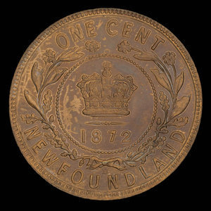 Canada, Victoria, 1 cent : 1872