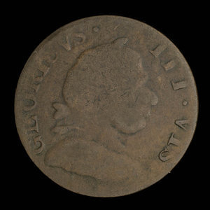 Canada, unknown, 1/2 penny : 1838