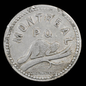 Canada, Vital Raparie (V.R.), no denomination : 1893