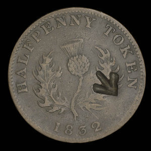 Canada, Province of Nova Scotia, 1/2 penny : 1832