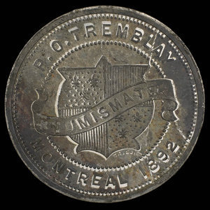 Canada, P.O. Tremblay, no denomination : 1892