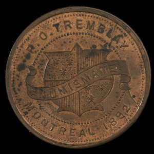 Canada, P.O. Tremblay, no denomination : 1892