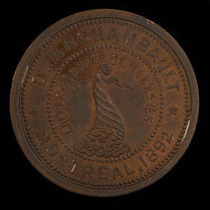 Canada, D. Archambault, no denomination : 1892