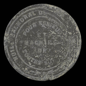 Canada, Ludger Gravel, no denomination : 1892