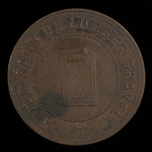 Canada, Ludger Gravel, no denomination : 1892