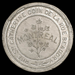 Canada, T. Bergeron, no denomination : 1895