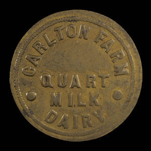 Canada, Carlton Farm Dairy, 1/2 quart, milk : 1895