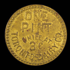 Canada, Toronto Dairy Co., 1 pint, milk : 1895