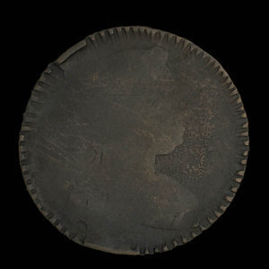 Canada, unknown, 1/2 penny : 1838