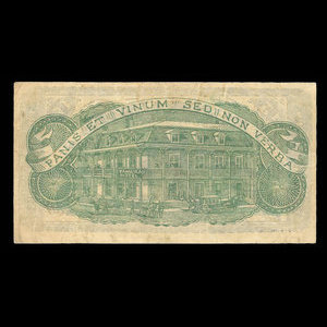 Canada, Yamaska Hotel, 15 cents, expenses : December 11, 1885