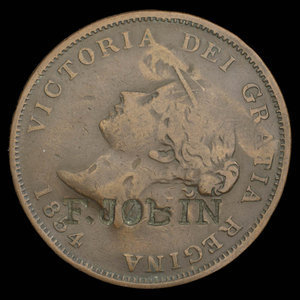 Canada, Province of New Brunswick, 1 penny : 1854