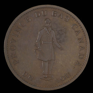 Canada, Bank of Montreal, 1/2 penny : 1837