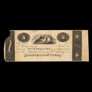 Canada, Bank of Montreal, 5 dollars : 1830