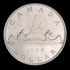Canada, Elizabeth II, 1 dollar : 1968