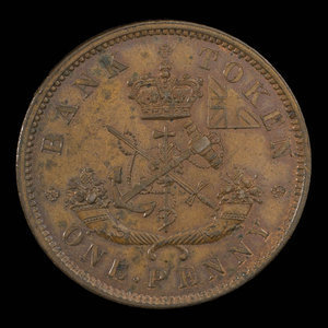 Canada, Bank of Upper Canada (York), 1 penny : 1850