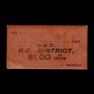 Canada, Hudson's Bay Company, 1 dollar : 1927