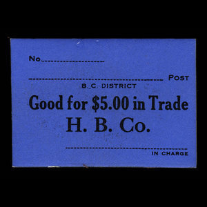 Canada, Hudson's Bay Company, 5 dollars : 1927