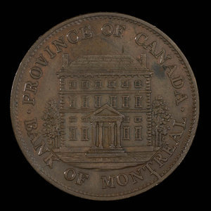 Canada, Bank of Montreal, 1/2 penny : 1842