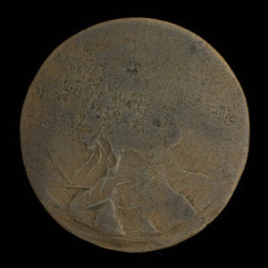 Canada, unknown, 1/2 penny : 1820