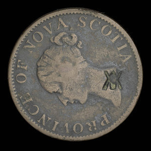 Canada, Province of Nova Scotia, 1/2 penny : 1840