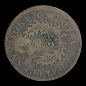 Canada, Province of Nova Scotia, 1/2 penny : 1840