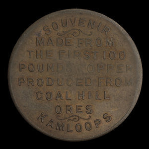 Canada, Coal Hill Copper Company, no denomination : 1897