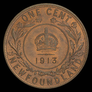 Canada, George V, 1 cent : 1913