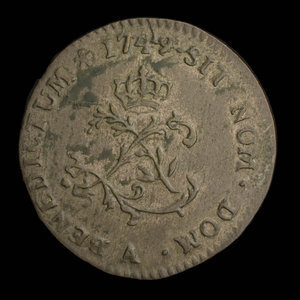 France, Louis XV, 2 sous : 1749