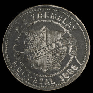 Canada, P.O. Tremblay, no denomination : 1892