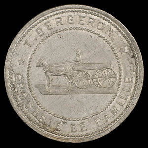 Canada, T. Bergeron, no denomination : 1895