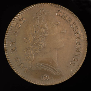 France, Louis XV, no denomination : 1755