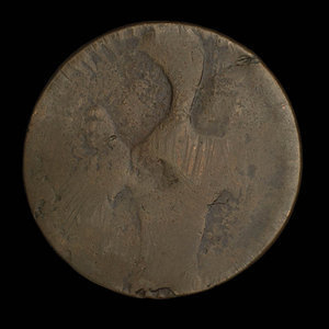 Canada, unknown, 1/2 penny : 1838