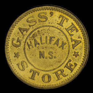 Canada, Gass' Tea Store, no denomination : 1882