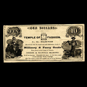 Canada, C.G. Barnes, no denomination : 1887