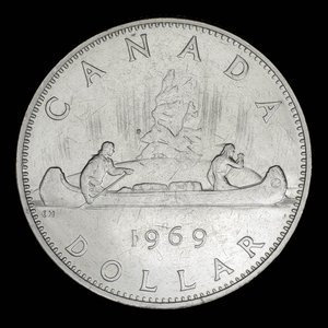 Canada, Elizabeth II, 1 dollar : 1969