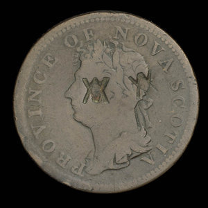 Canada, Province of Nova Scotia, 1/2 penny : 1823