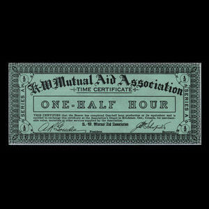 Canada, K.-W. Mutual Aid Association, 1/2 hour : 1935