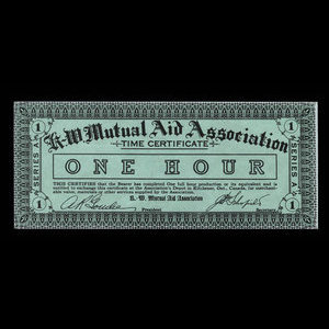 Canada, K.-W. Mutual Aid Association, 1 hour : 1935