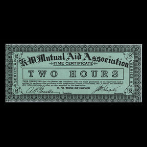 Canada, K.-W. Mutual Aid Association, 2 hours : 1935