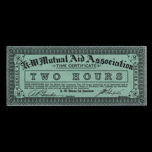 Canada, K.-W. Mutual Aid Association, 2 hours : 1935