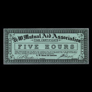 Canada, K.-W. Mutual Aid Association, 5 hours : 1935