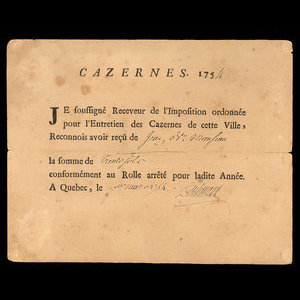 Canada, French Colonial Authorities, 30 sols : March 1, 1754