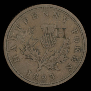 Canada, Province of Nova Scotia, 1/2 penny : 1823