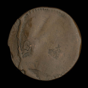 Canada, unknown, 1/2 penny : 1838