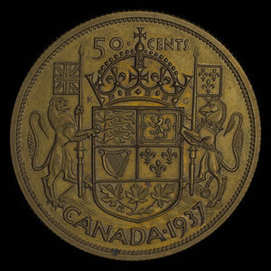 Canada, George VI, 50 cents : 1937