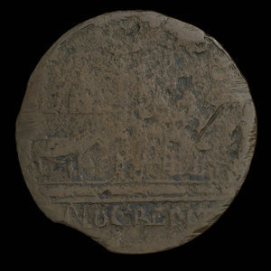Canada, unknown, 1/2 penny : 1810
