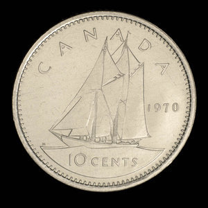 Canada, Elizabeth II, 10 cents : 1970