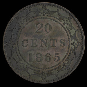Canada, Victoria, 20 cents : 1865